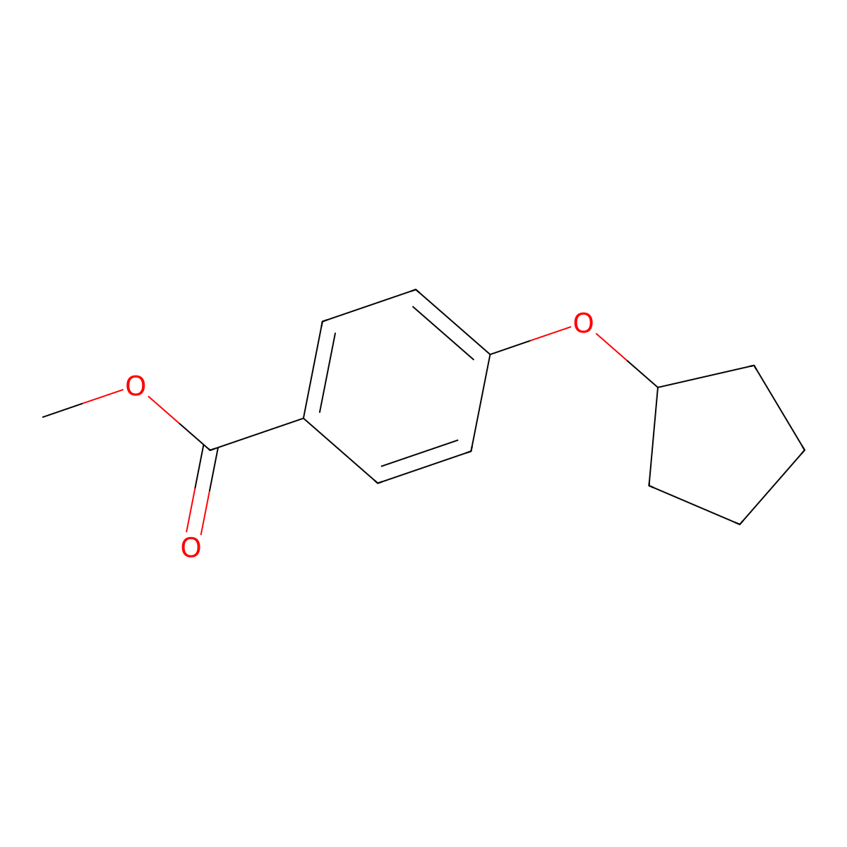 Methyl 4-(cyclopentyloxy)benzoate molecular structure, CAS 63763-04-2