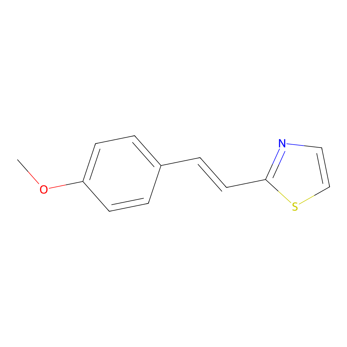 2-(4-Methoxystyryl)thiazole molecular structure, CAS 63768-25-2