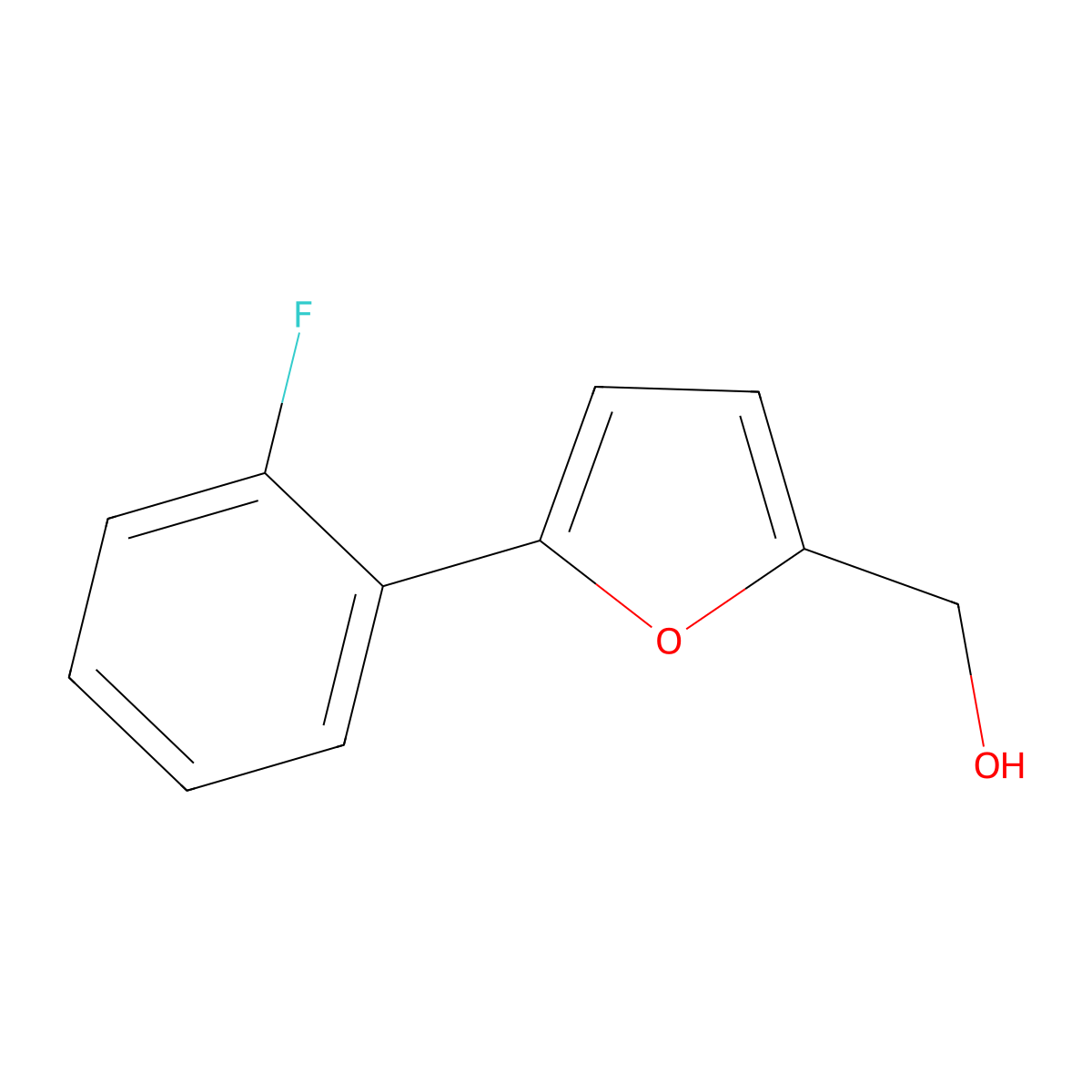[5-(2-Fluorophenyl)furan-2-yl]methanol molecular structure, CAS 637728-08-6