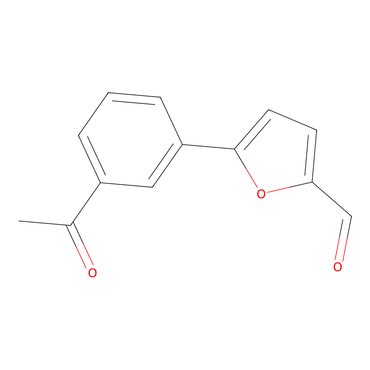 5-(3-Acetylphenyl)furan-2-carbaldehyde molecular structure, CAS 637728-09-7