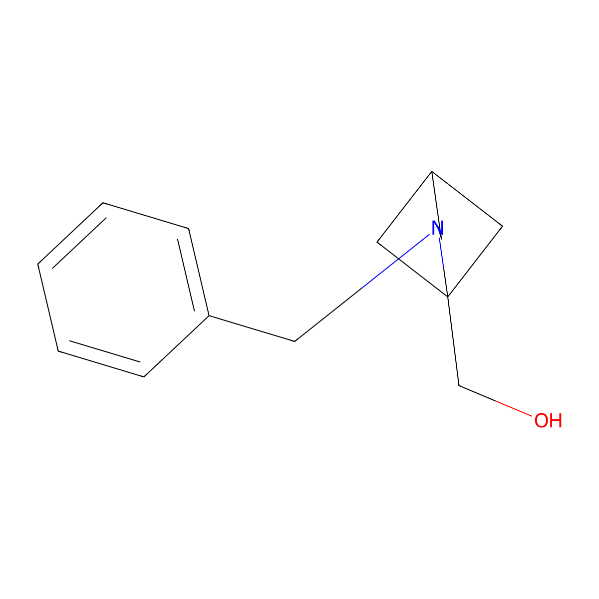 {2-Benzyl-2-azabicyclo[2.1.1]hexan-1-yl}methanol molecular structure, CAS 637739-94-7