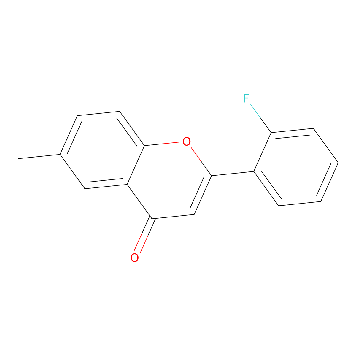 2-(2-fluorophenyl)-6-methyl-4H-chromen-4-one molecular structure, CAS 637747-66-1