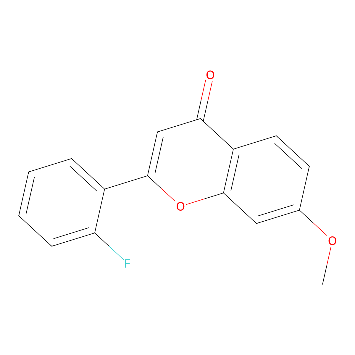 2-(2-fluorophenyl)-7-methoxy-4H-chromen-4-one molecular structure, CAS 637747-70-7