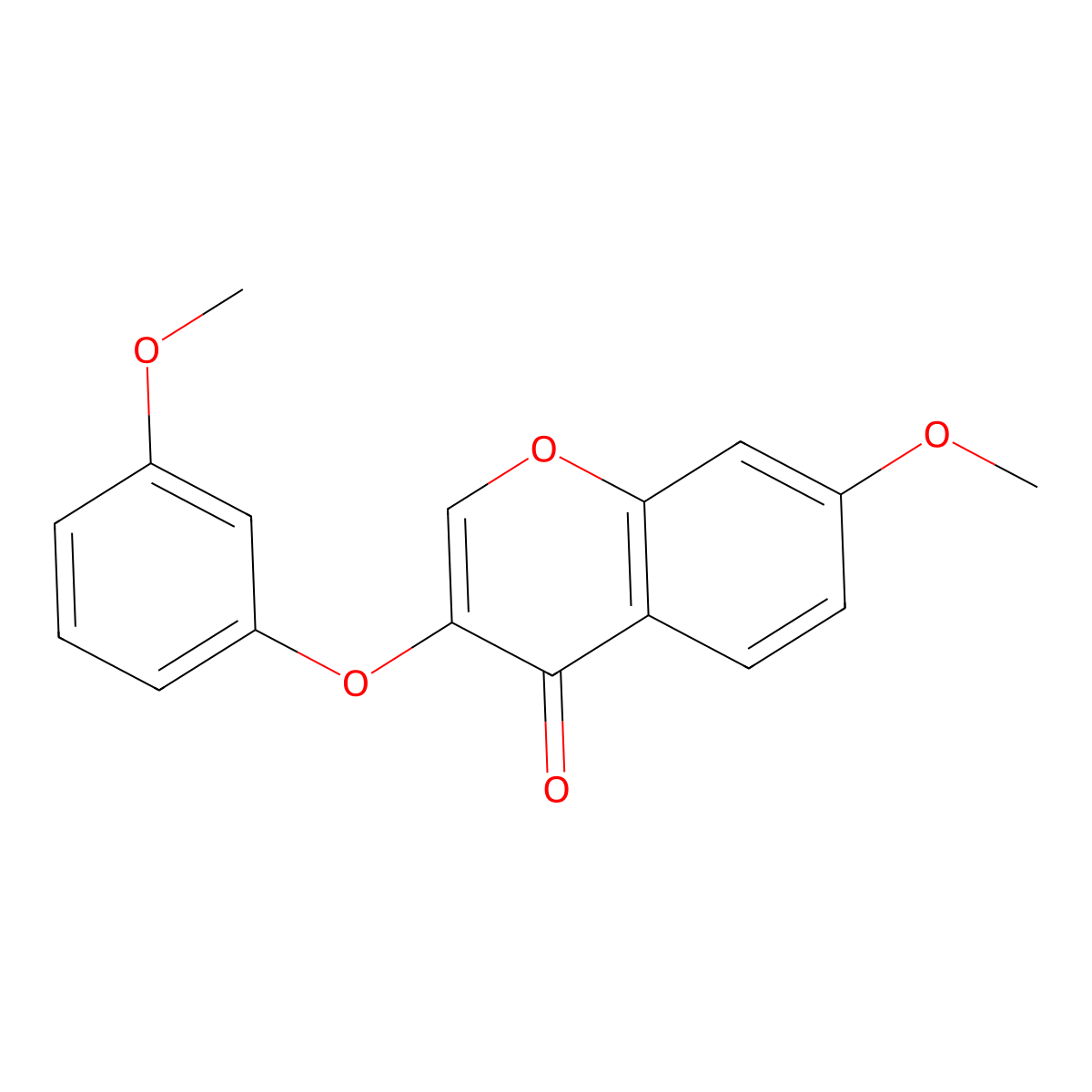 7-Methoxy-3-(3-methoxyphenoxy)chromen-4-one molecular structure, CAS 637749-19-0