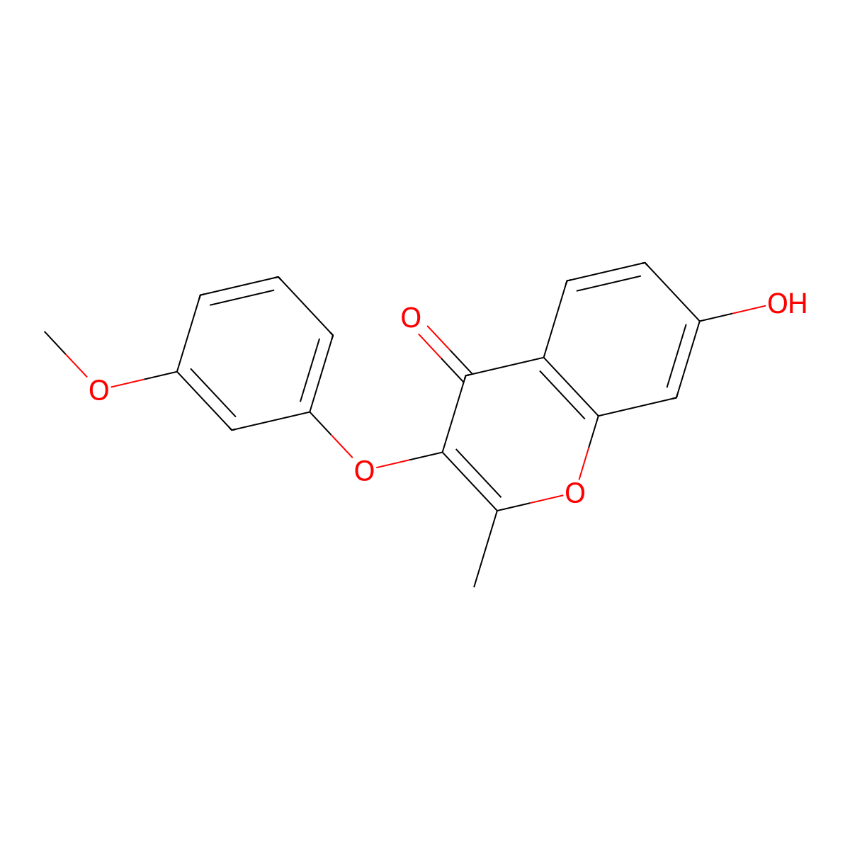 7-hydroxy-3-(3-methoxyphenoxy)-2-methyl-4H-chromen-4-one molecular structure, CAS 637750-24-4