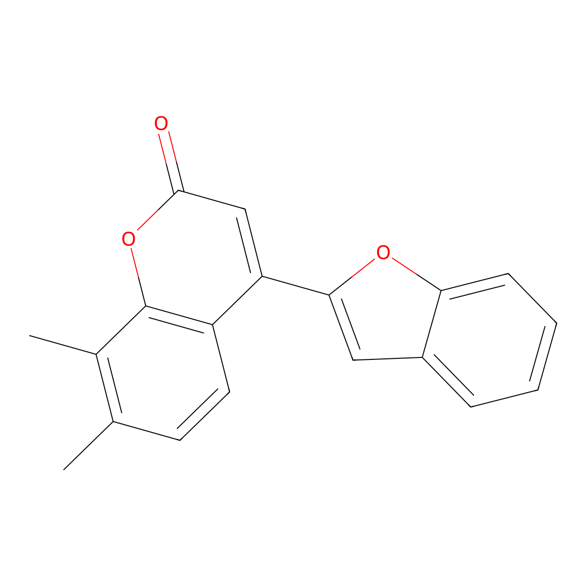4-(1-benzofuran-2-yl)-7,8-dimethyl-2H-chromen-2-one molecular structure, CAS 637751-73-6