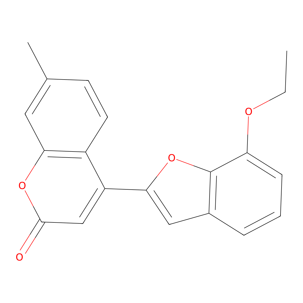 4-(7-ethoxy-1-benzofuran-2-yl)-7-methyl-2H-chromen-2-one molecular structure, CAS 637752-23-9