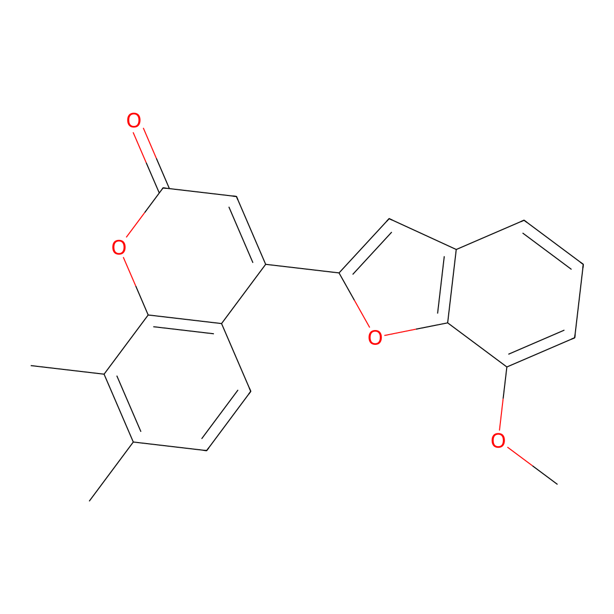 4-(7-methoxy-1-benzofuran-2-yl)-7,8-dimethyl-2H-chromen-2-one molecular structure, CAS 637752-25-1