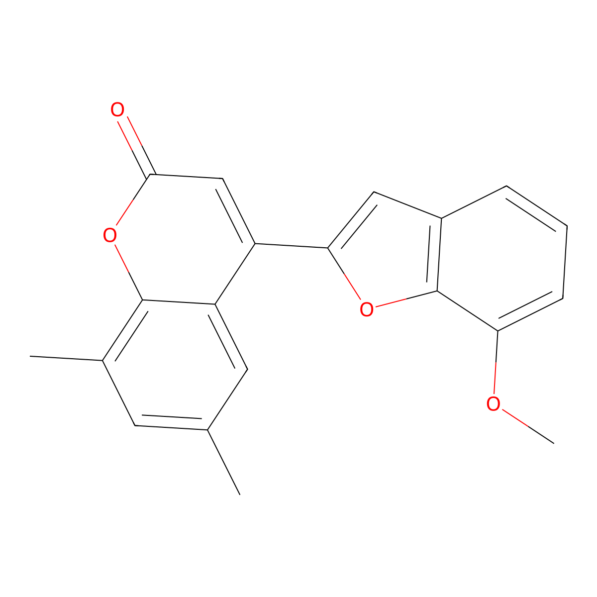 4-(7-methoxy-1-benzofuran-2-yl)-6,8-dimethyl-2H-chromen-2-one molecular structure, CAS 637752-33-1