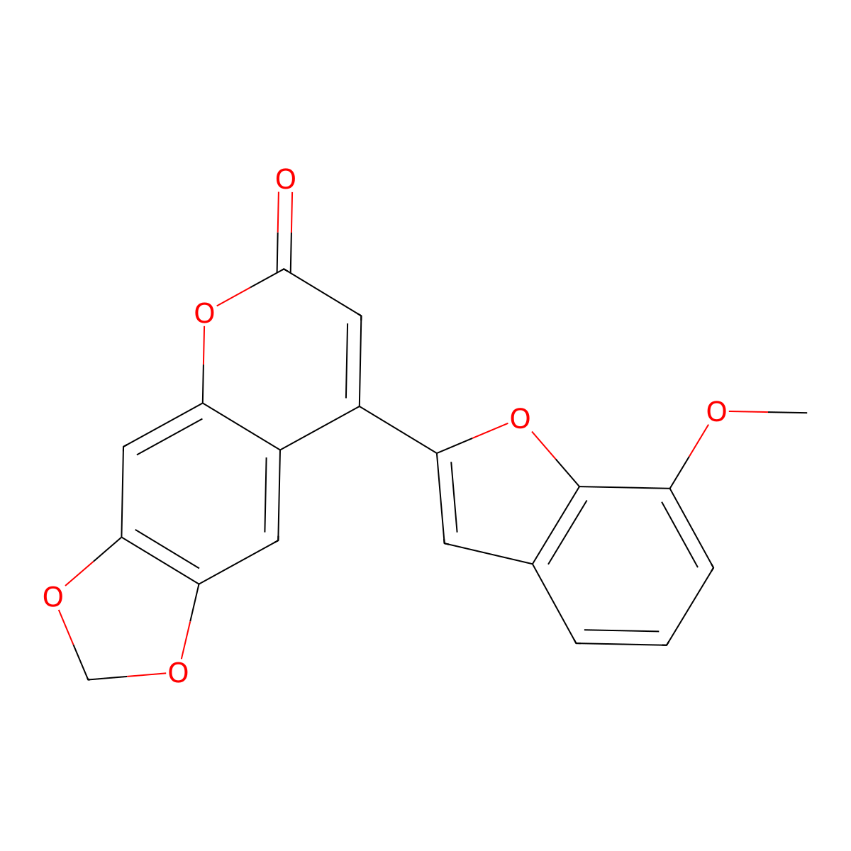 8-(7-methoxy-1-benzofuran-2-yl)-6H-[1,3]dioxolo[4,5-g]chromen-6-one molecular structure, CAS 637753-36-7