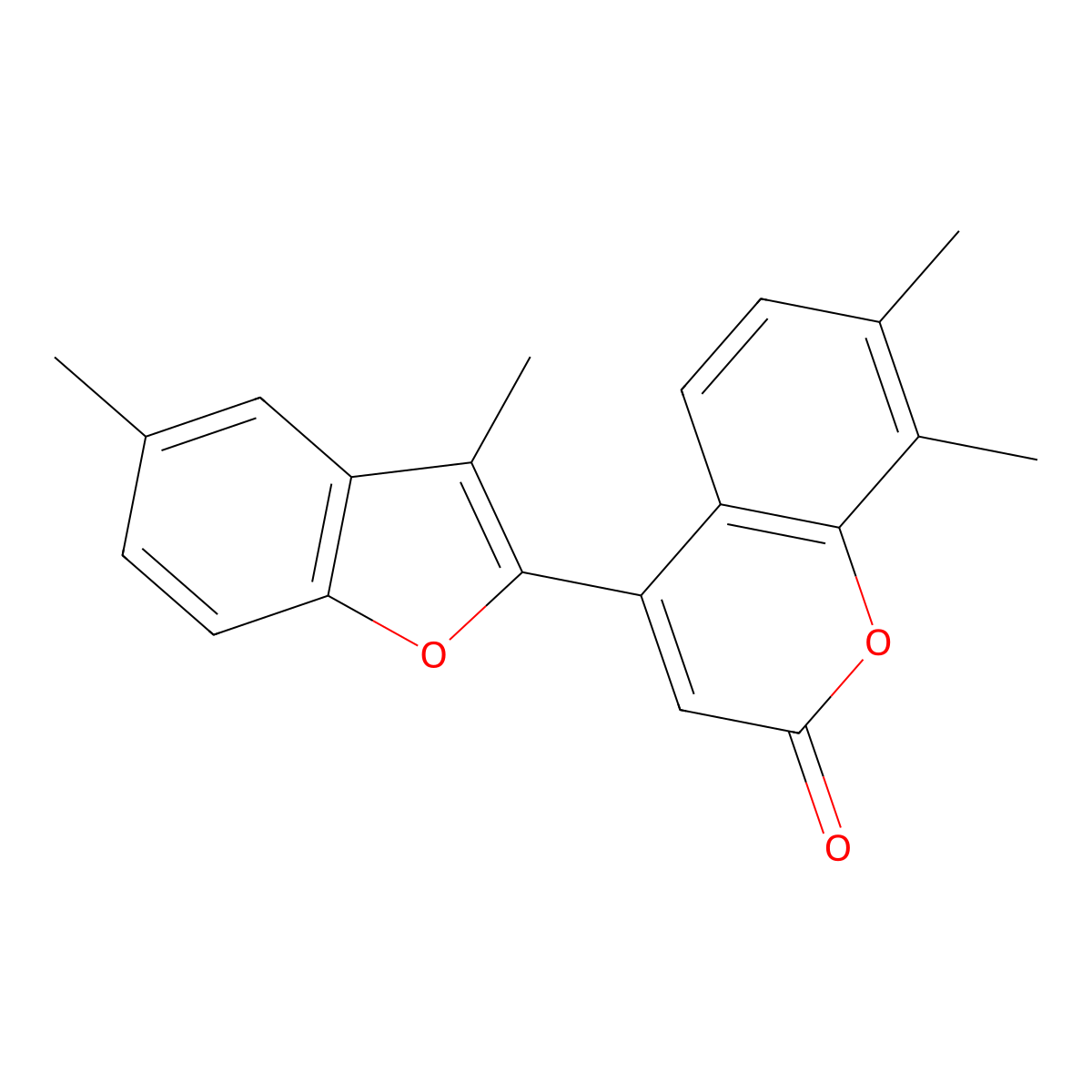 4-(3,5-Dimethyl-1-benzofuran-2-yl)-7,8-dimethylchromen-2-one molecular structure, CAS 637753-37-8
