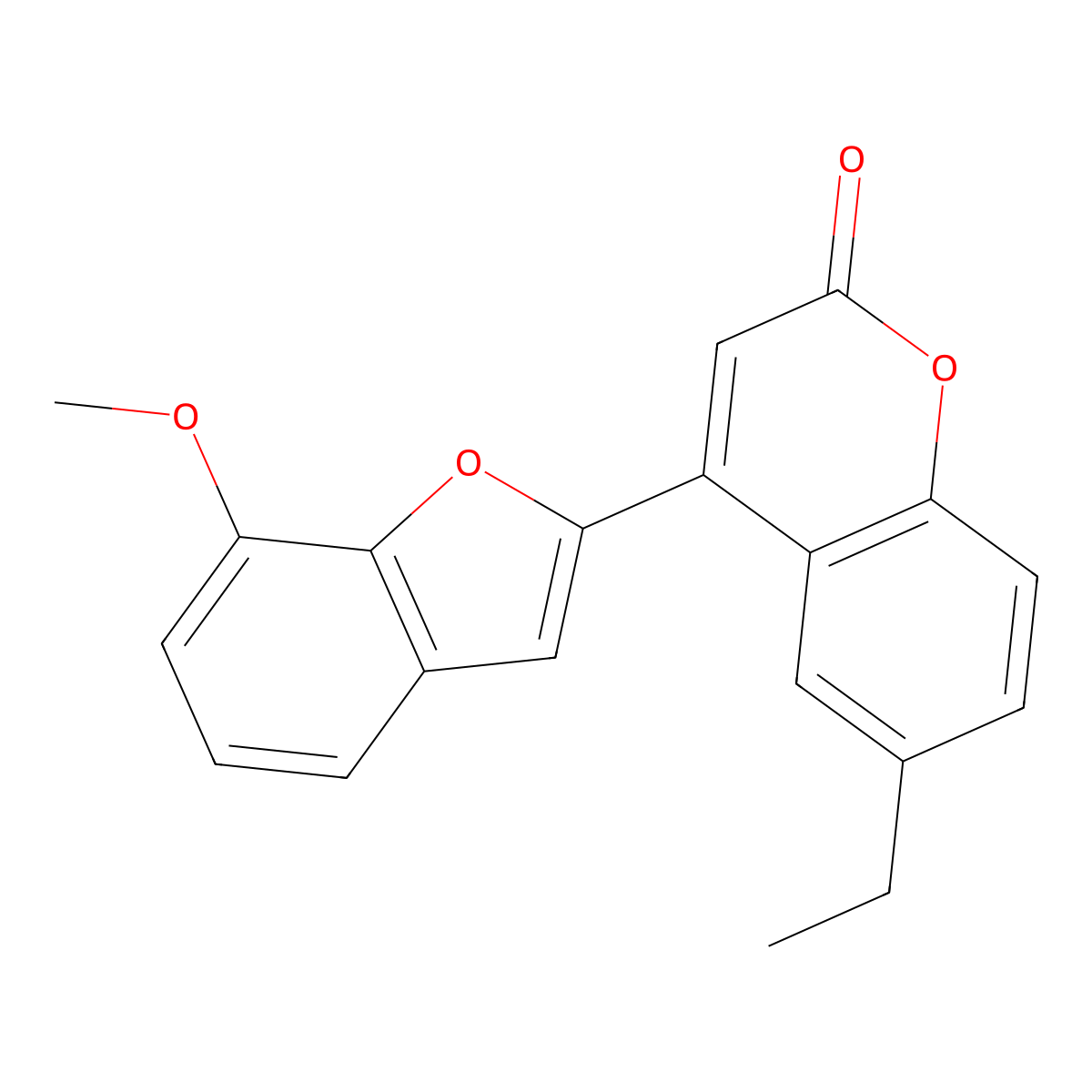 6-Ethyl-4-(7-methoxy-1-benzofuran-2-yl)chromen-2-one molecular structure, CAS 637753-46-9