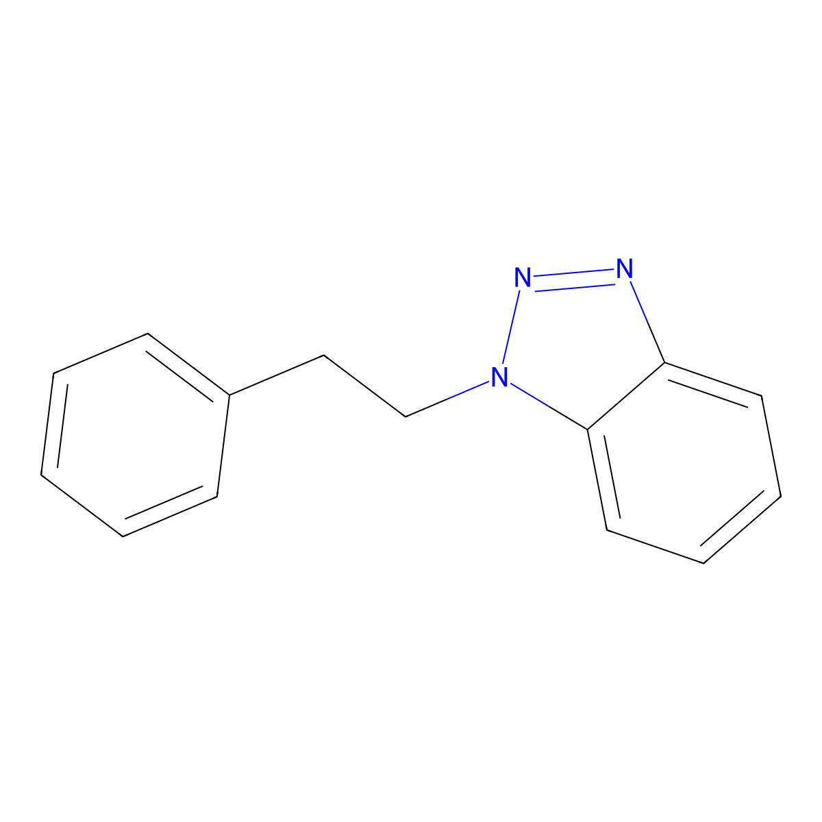1-Phenethyl-1H-benzo[d][1,2,3]triazole molecular structure, CAS 63777-68-4