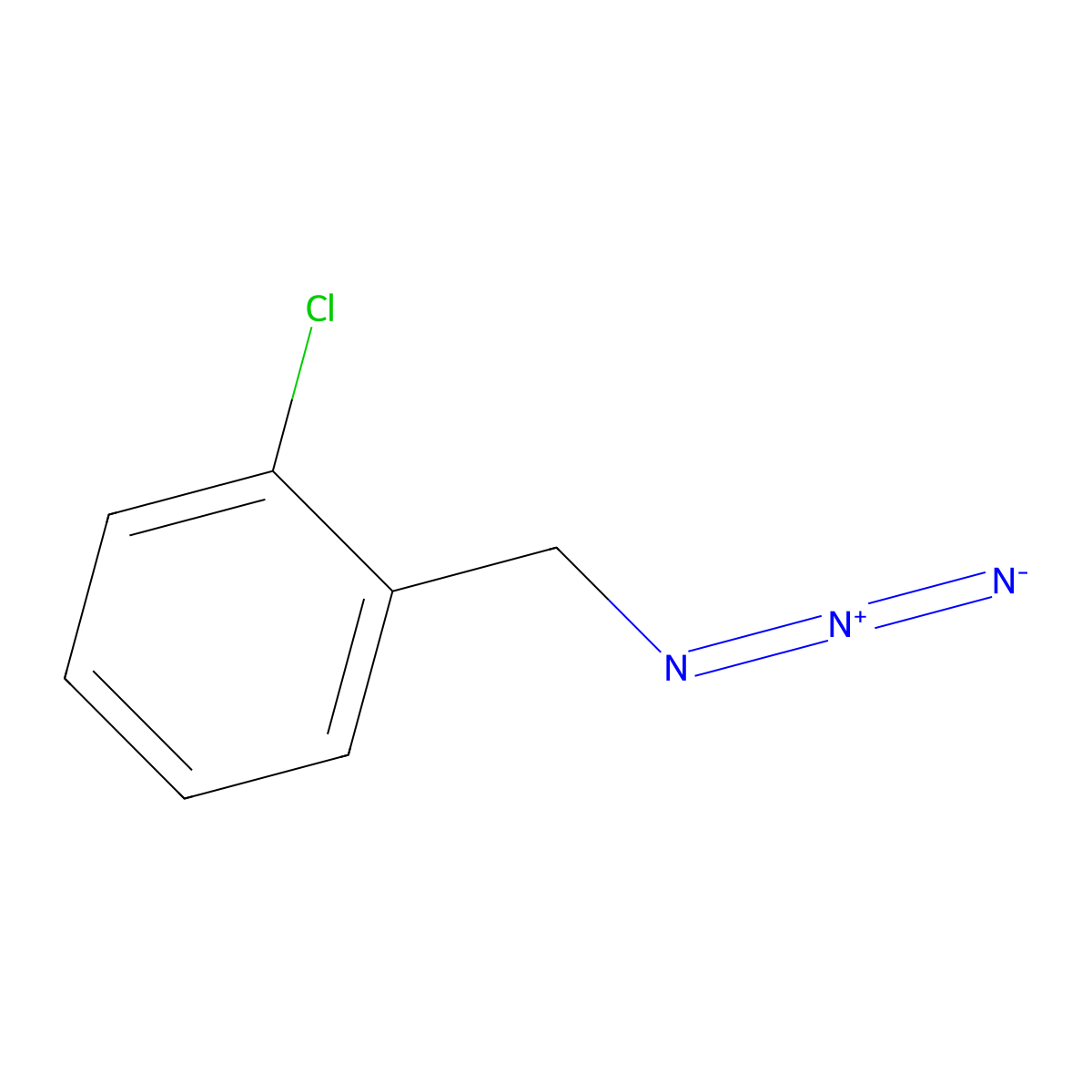 2-Chlorobenzyl azide molecular structure, CAS 63777-70-8