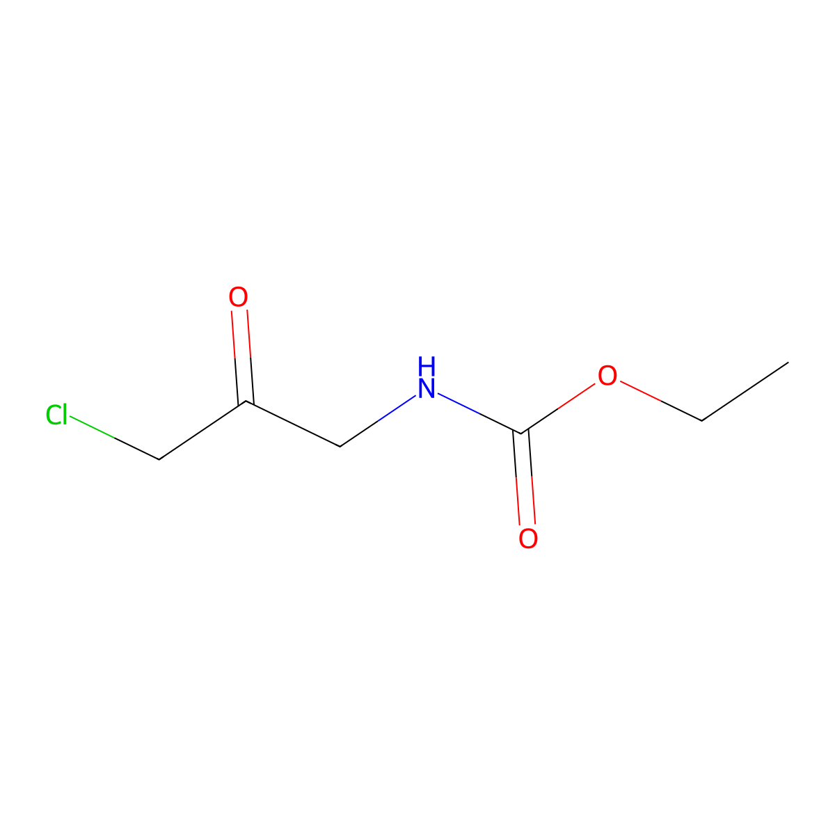 Ethyl (chloroacetyl)methylcarbamate molecular structure, CAS 6378-52-5