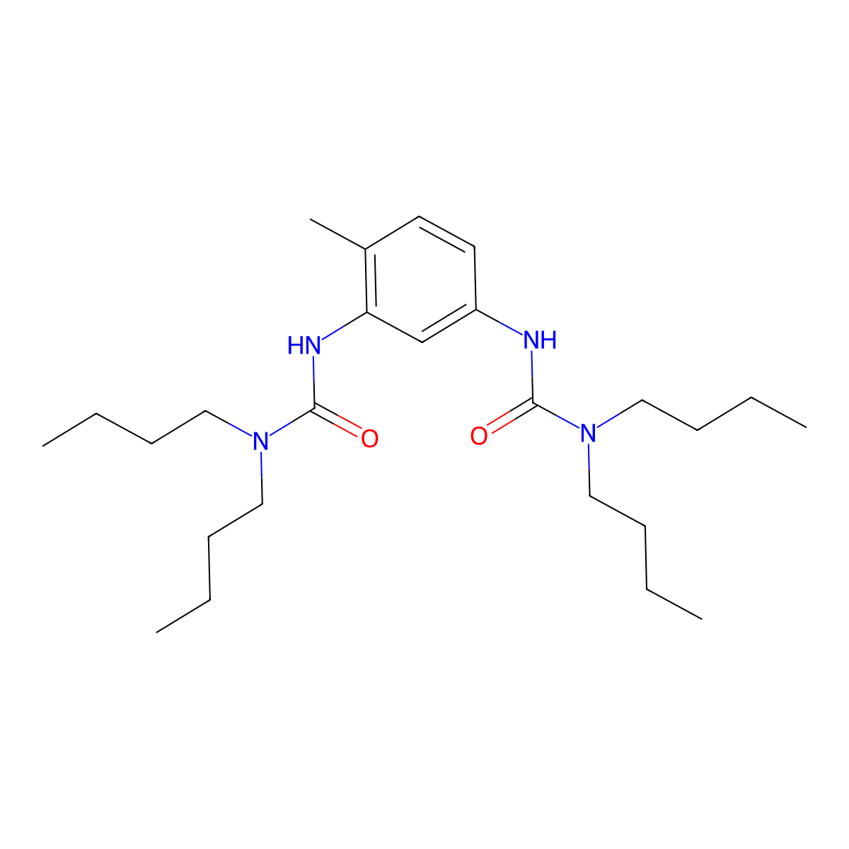 3,3'-(4-Methyl-1,3-phenylene)bis(1,1-dibutylurea) molecular structure, CAS 63785-39-7