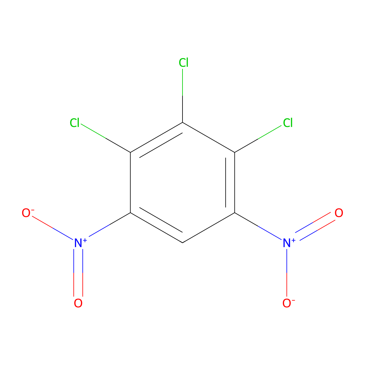 2,3,4-Trichloro-1,5-dinitrobenzene molecular structure, CAS 6379-46-0
