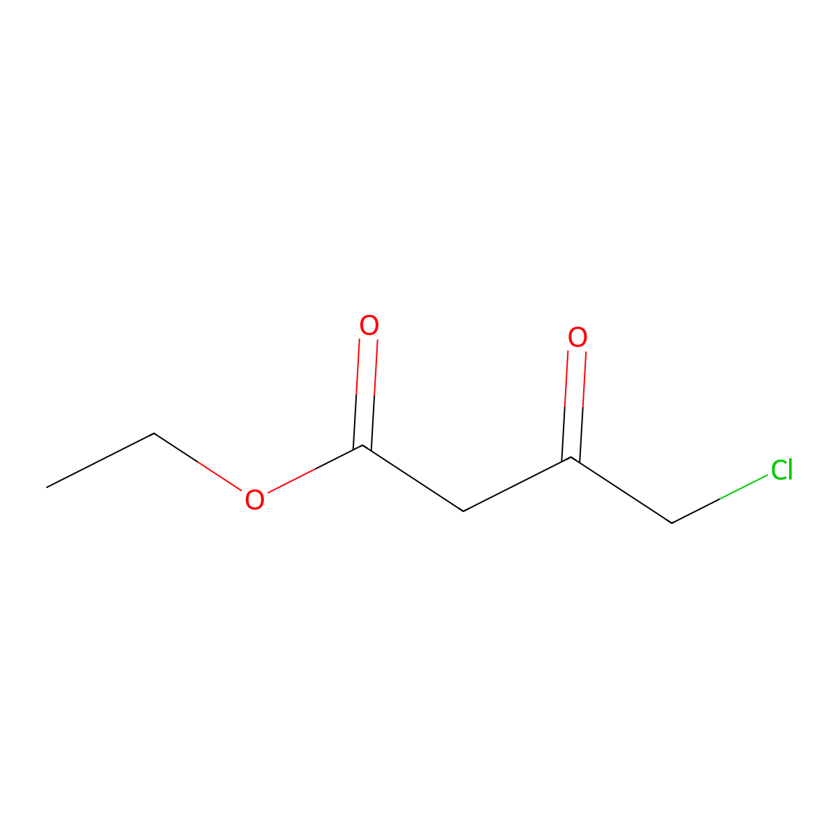 Ethyl 4-chloroacetoacetate molecular structure, CAS 638-07-3