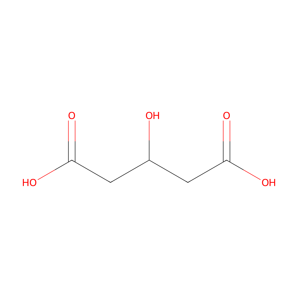 3-Hydroxyglutaric acid molecular structure, CAS 638-18-6