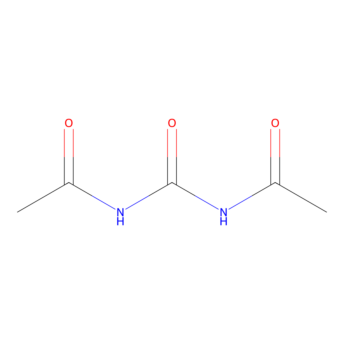 N,N'-Diacetylurea molecular structure, CAS 638-20-0