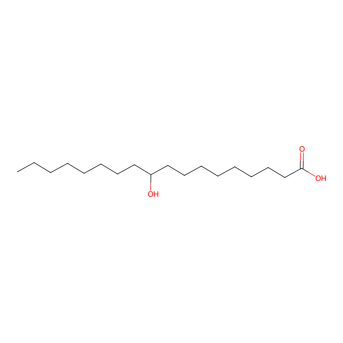 10-Hydroxystearic Acid molecular structure, CAS 638-26-6