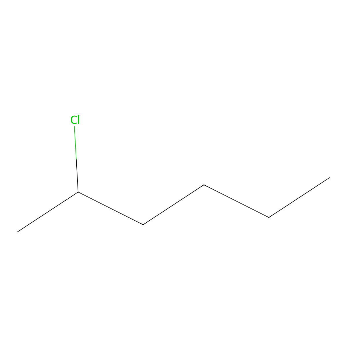 Hexane, 2-chloro- molecular structure, CAS 638-28-8