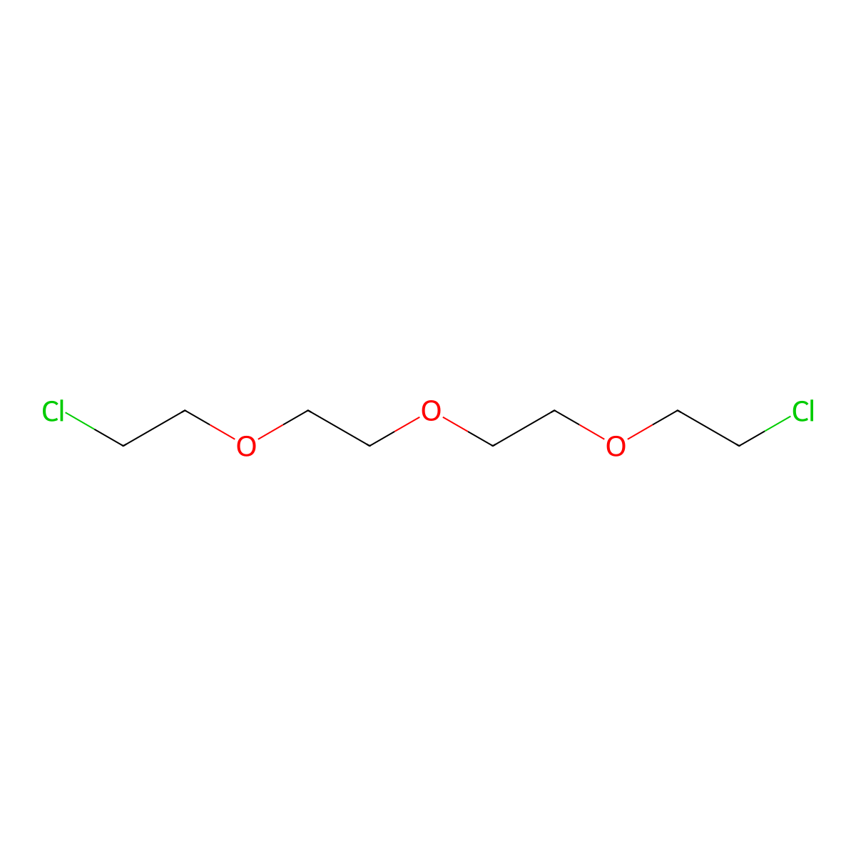1,1'-Oxybis[2-(2-chloroethoxy)ethane] molecular structure, CAS 638-56-2