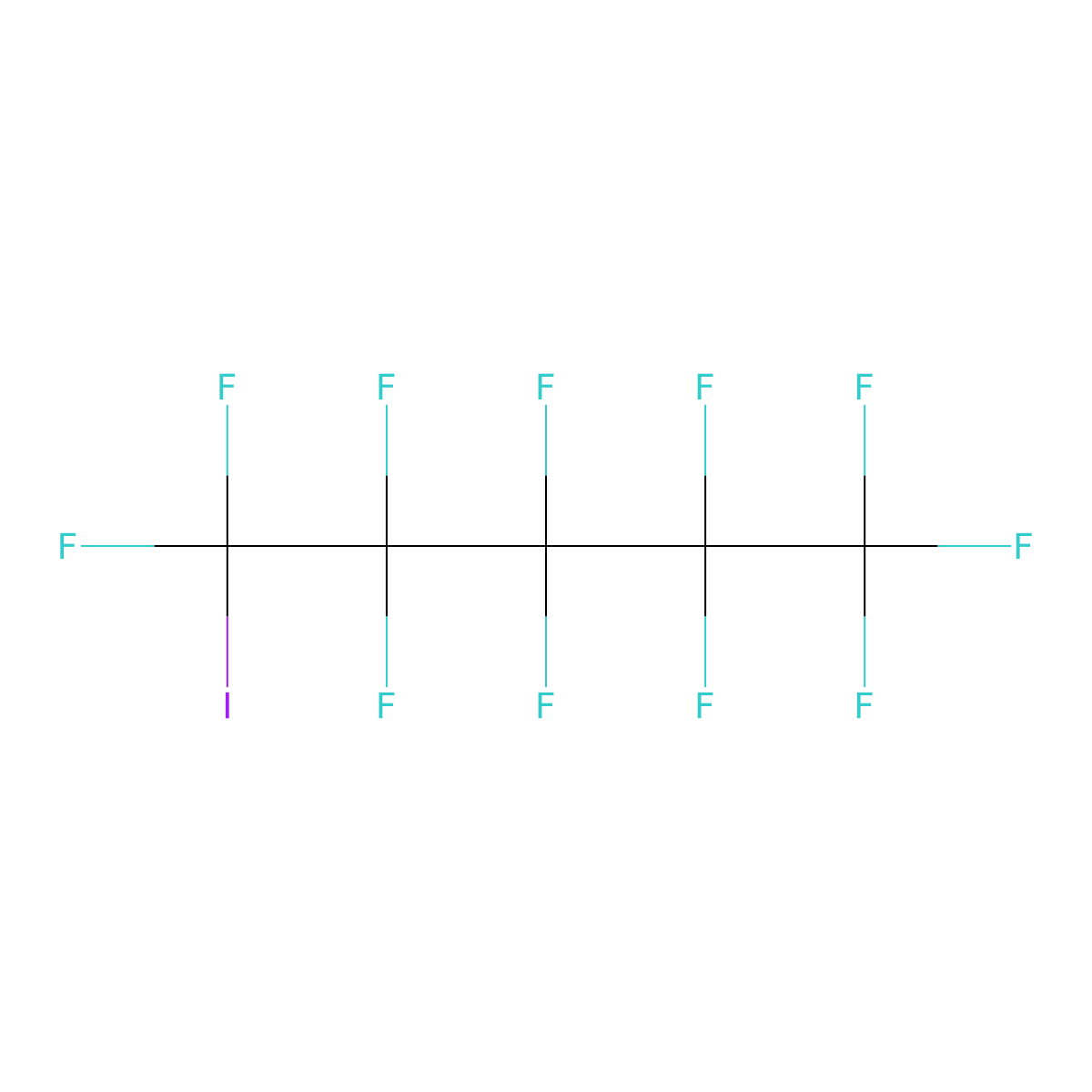 5-Iodoundecafluoropentane molecular structure, CAS 638-79-9