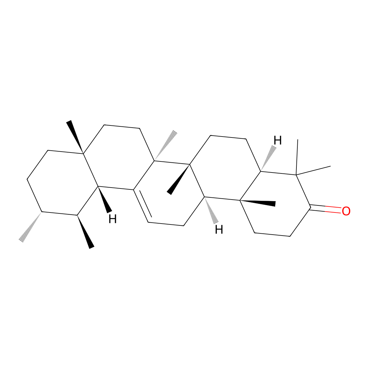 alpha-Amyrenone molecular structure, CAS 638-96-0