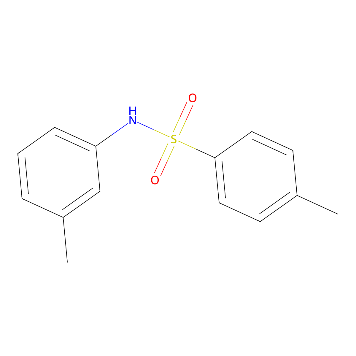 4-Methyl-N-(3-methylphenyl)benzenesulfonamide molecular structure, CAS 6380-03-6