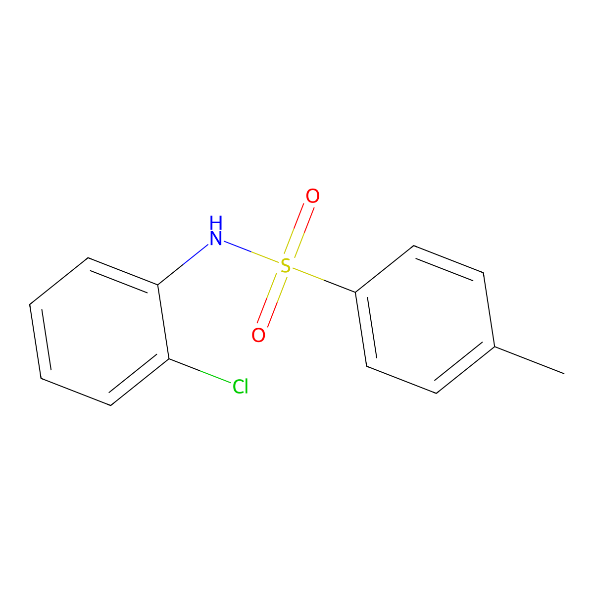 N-(2-Chlorophenyl)-4-methylbenzenesulfonamide molecular structure, CAS 6380-05-8