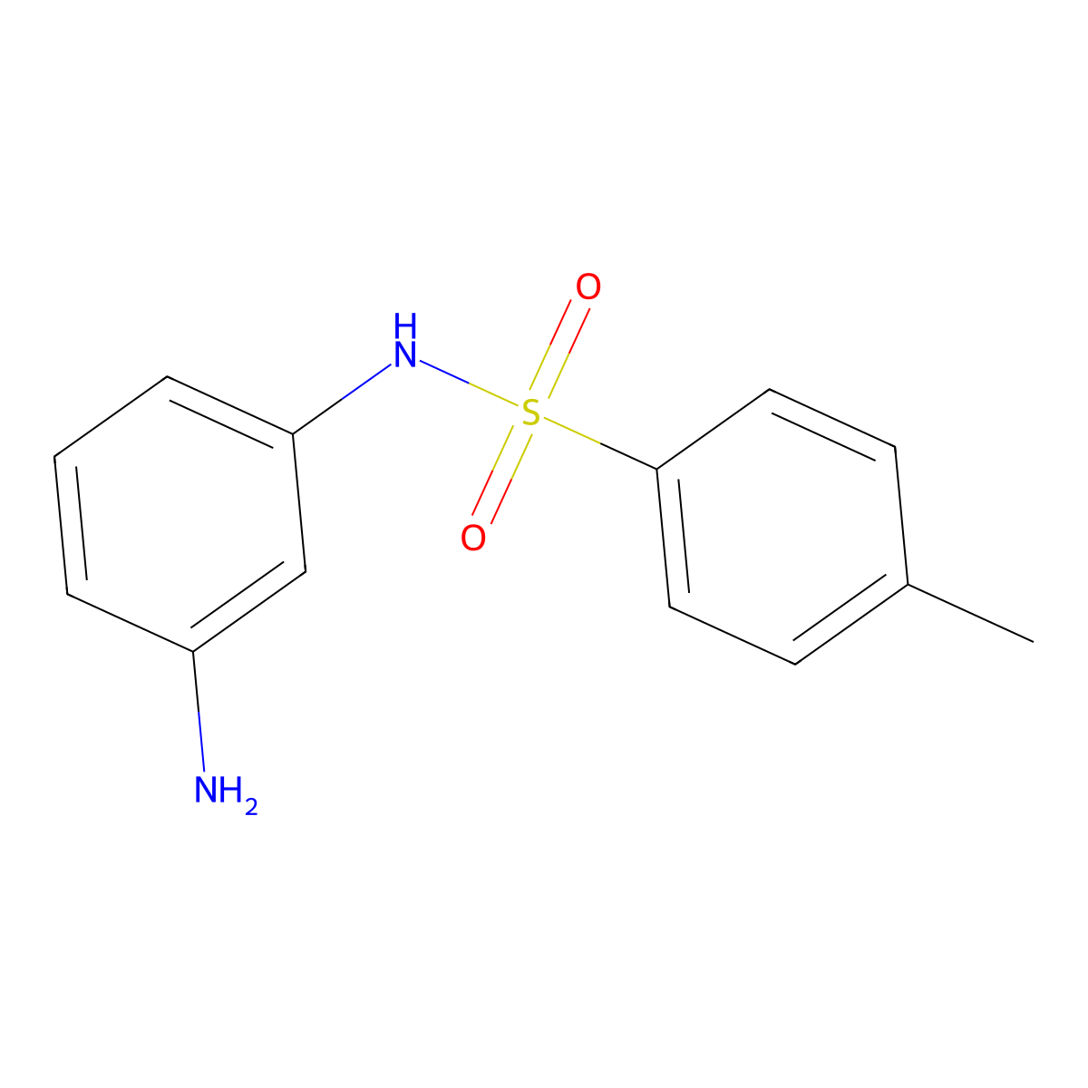 N-(3-aminophenyl)-4-methylbenzenesulfonamide molecular structure, CAS 6380-07-0