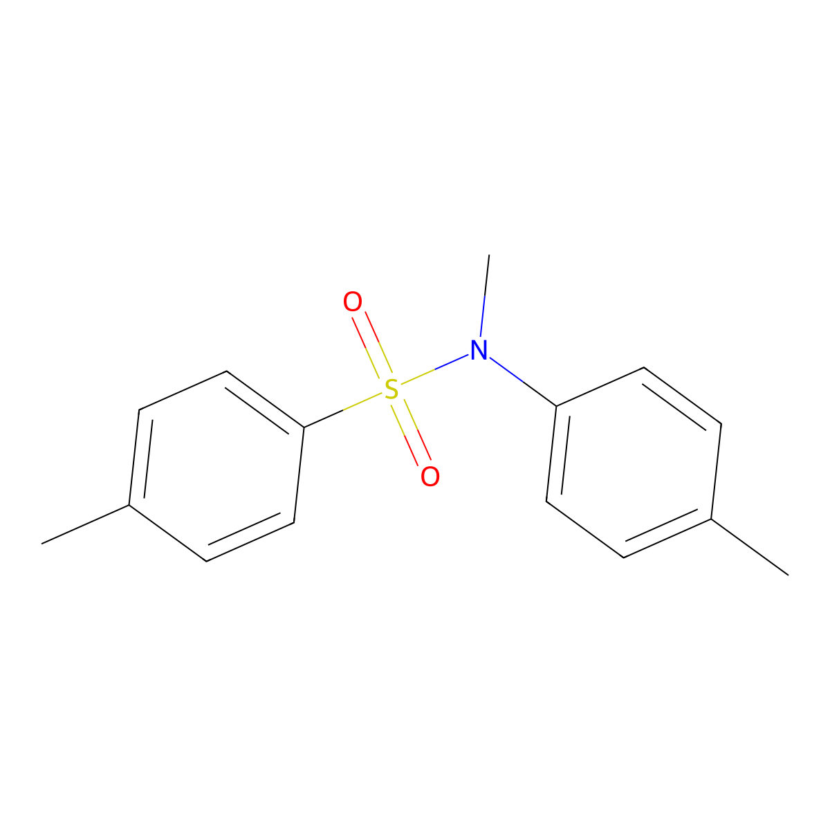 N,4-dimethyl-N-(4-methylphenyl)benzenesulfonamide molecular structure, CAS 6380-10-5