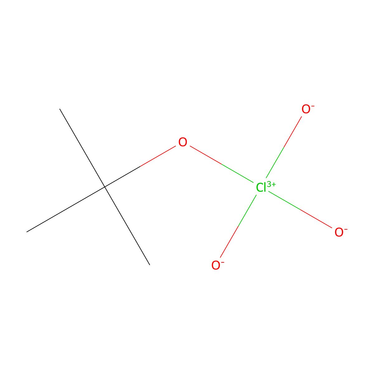tert-Butyl perchlorate molecular structure, CAS 6380-69-4