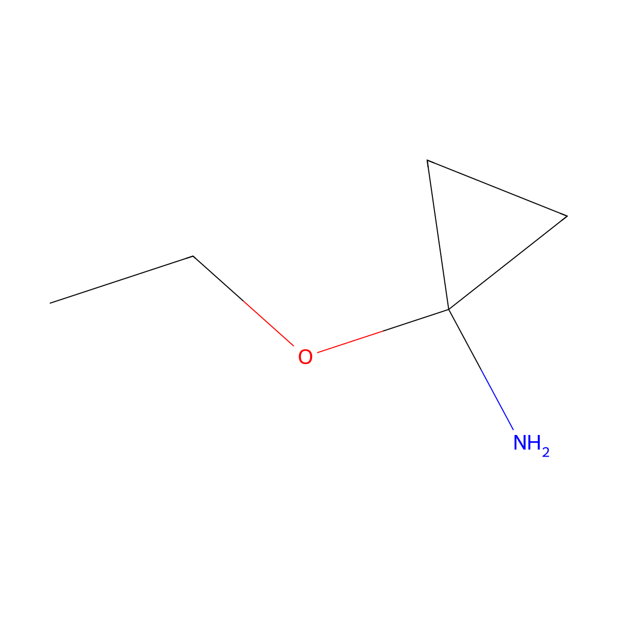1-Ethoxycyclopropan-1-amine molecular structure, CAS 63805-75-4