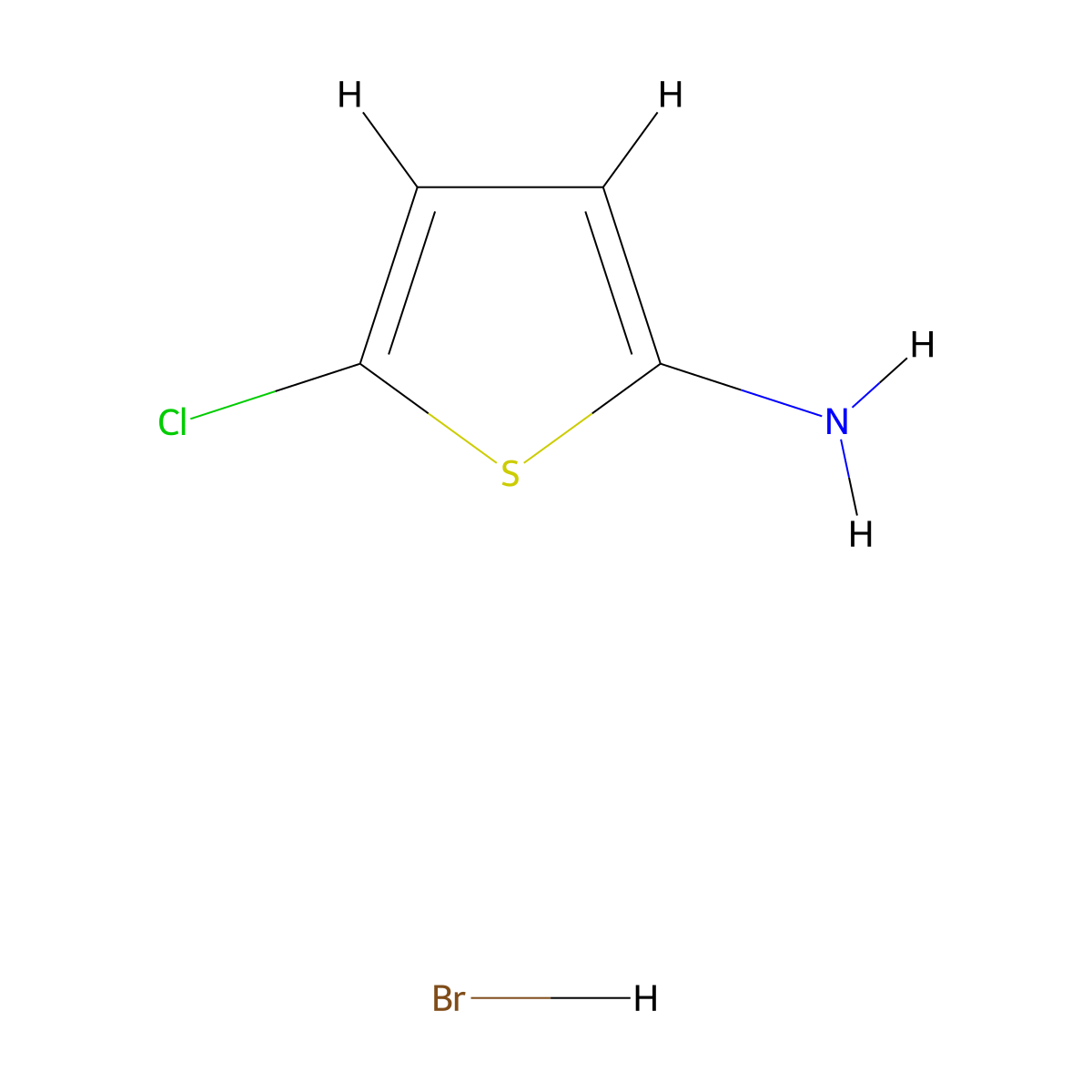 5-Chlorothiophen-2-amine hydrobromide molecular structure, CAS 63806-75-7