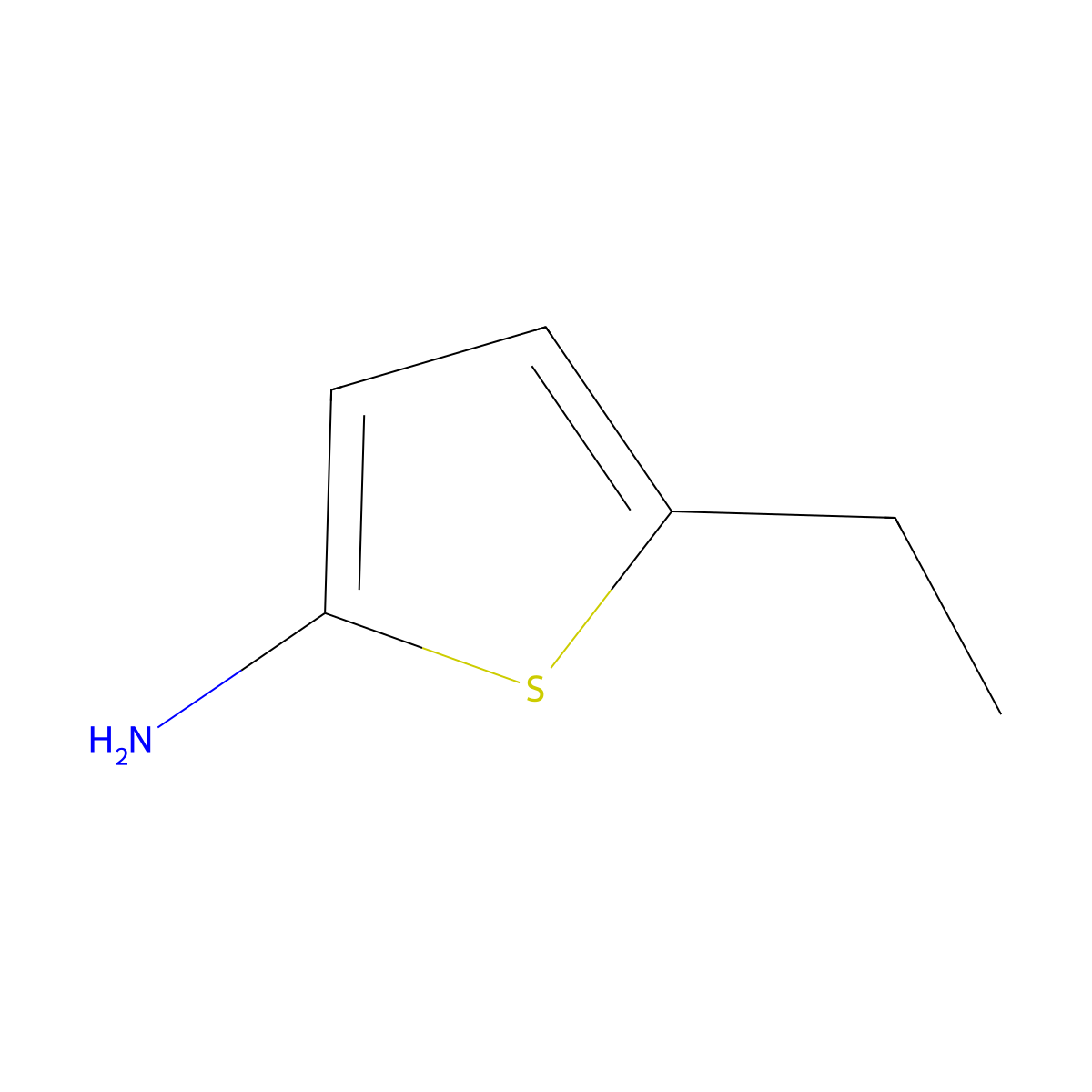 5-Ethylthiophen-2-amine molecular structure, CAS 63806-77-9