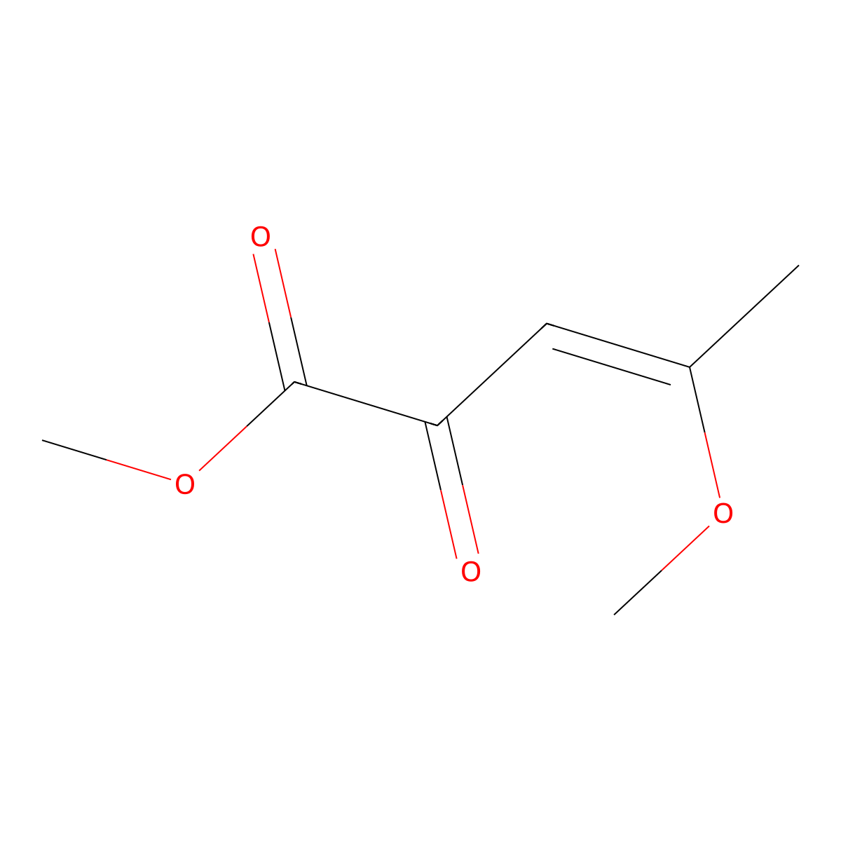 3-Pentenoic acid, 4-methoxy-2-oxo-, methyl ester molecular structure, CAS 63808-28-6