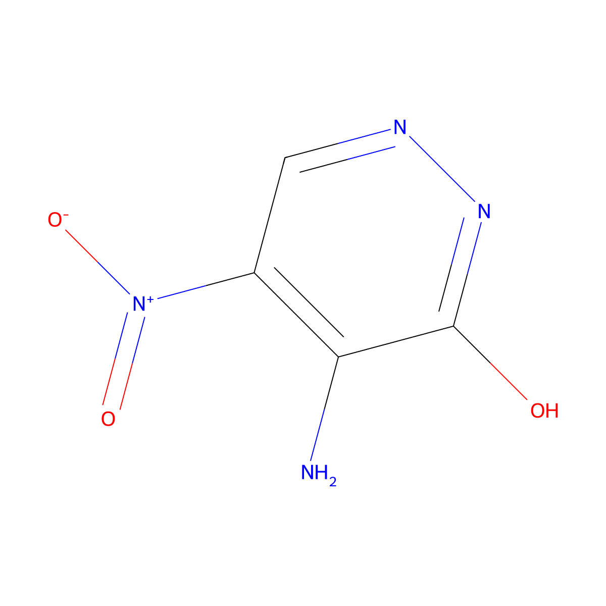 4-Amino-5-nitropyridazin-3-ol molecular structure, CAS 6381-47-1