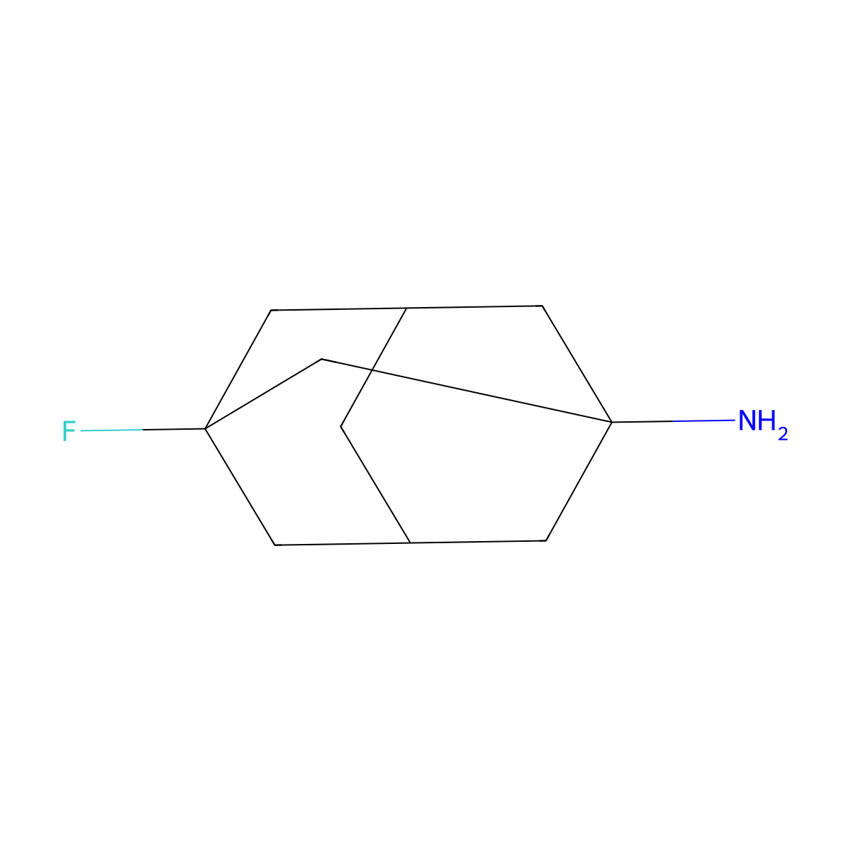 3-Fluoroadamantan-1-amine molecular structure, CAS 63812-12-4