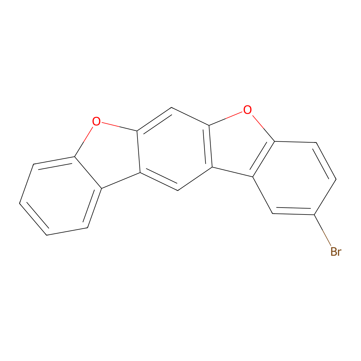 2-Bromobenzo[1,2-b:5,4-b']bisbenzofuran molecular structure, CAS 638132-13-5