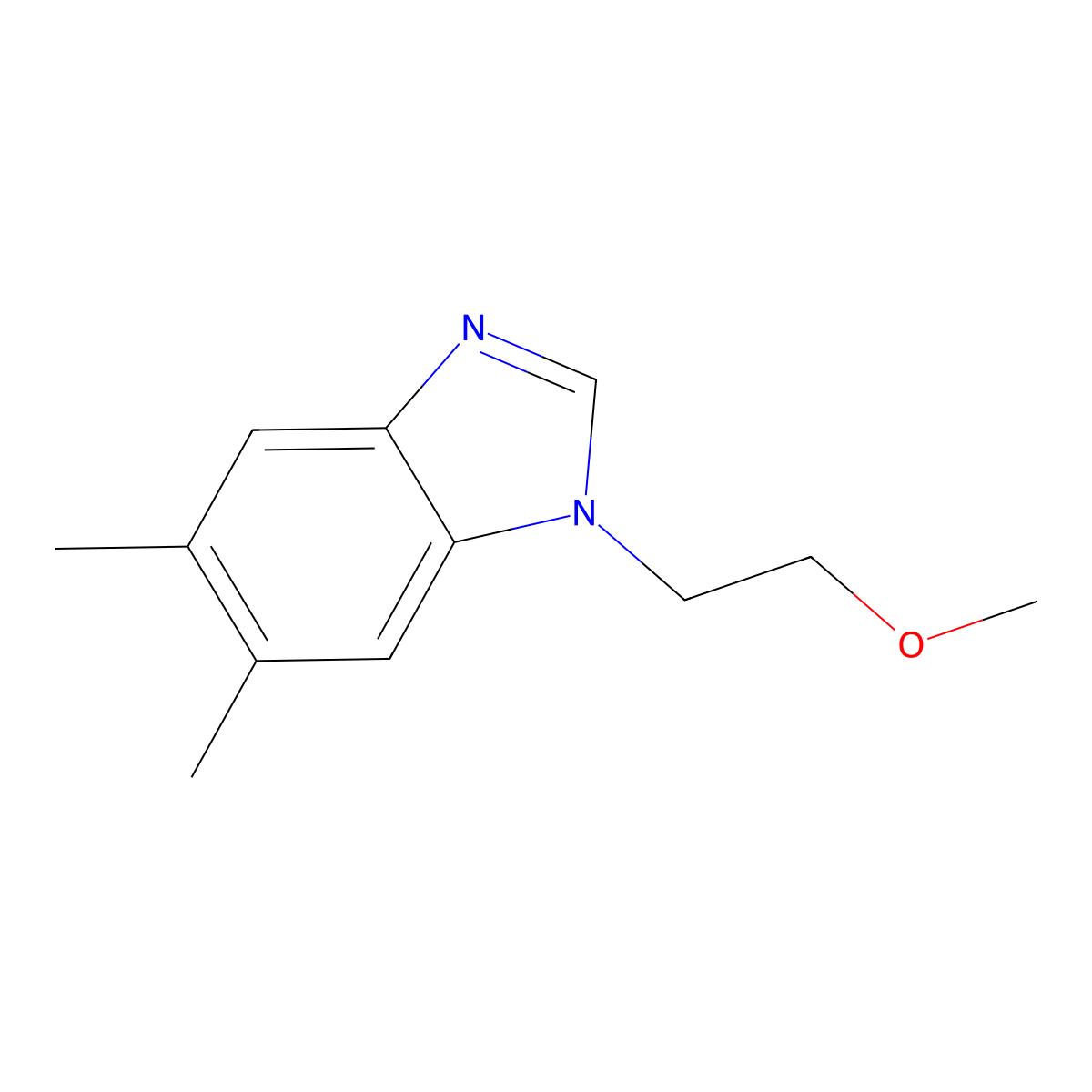 1-(2-Methoxyethyl)-5,6-dimethylbenzimidazole molecular structure, CAS 638140-79-1