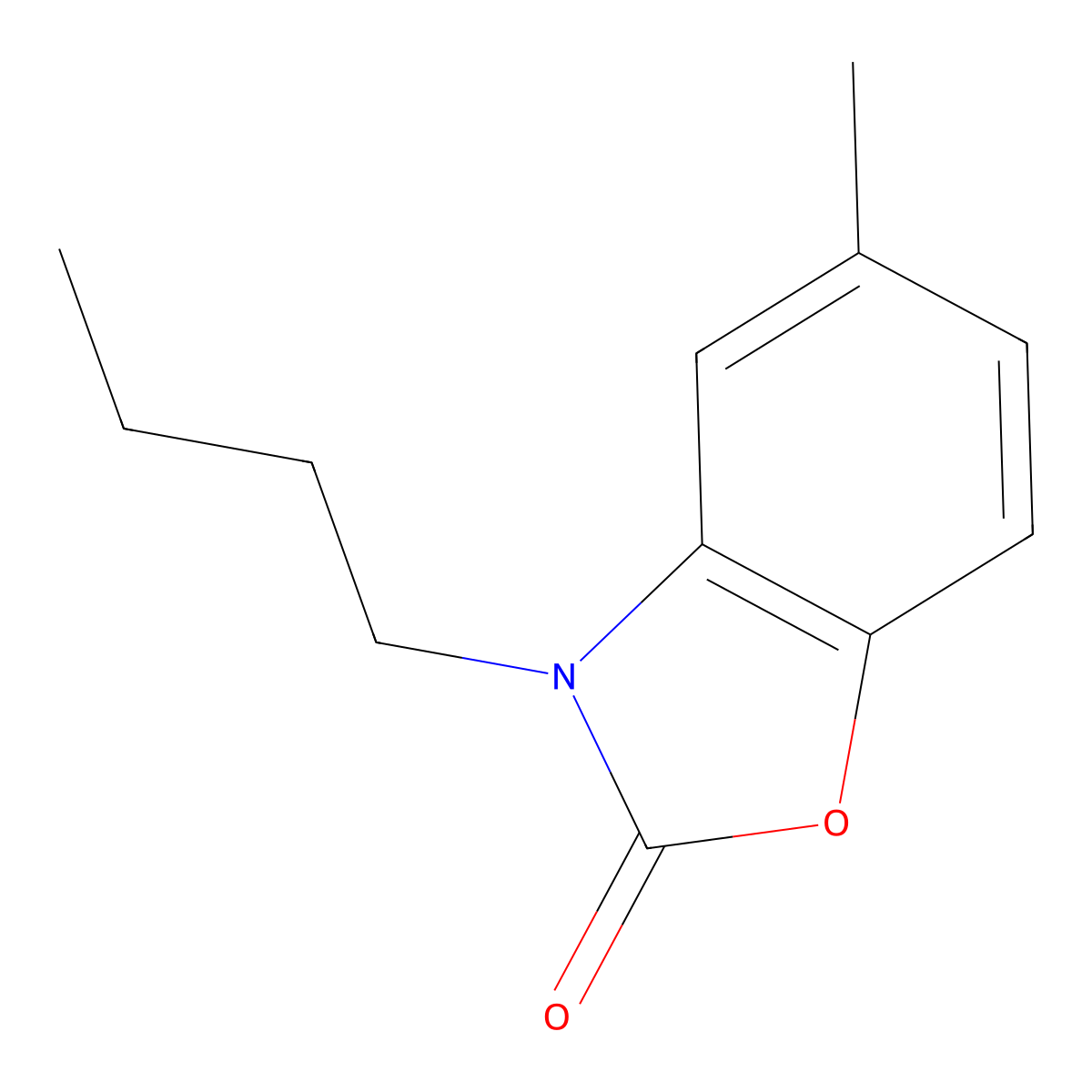 3-butyl-5-methylbenzo[d]oxazol-2(3H)-one molecular structure, CAS 638141-88-5