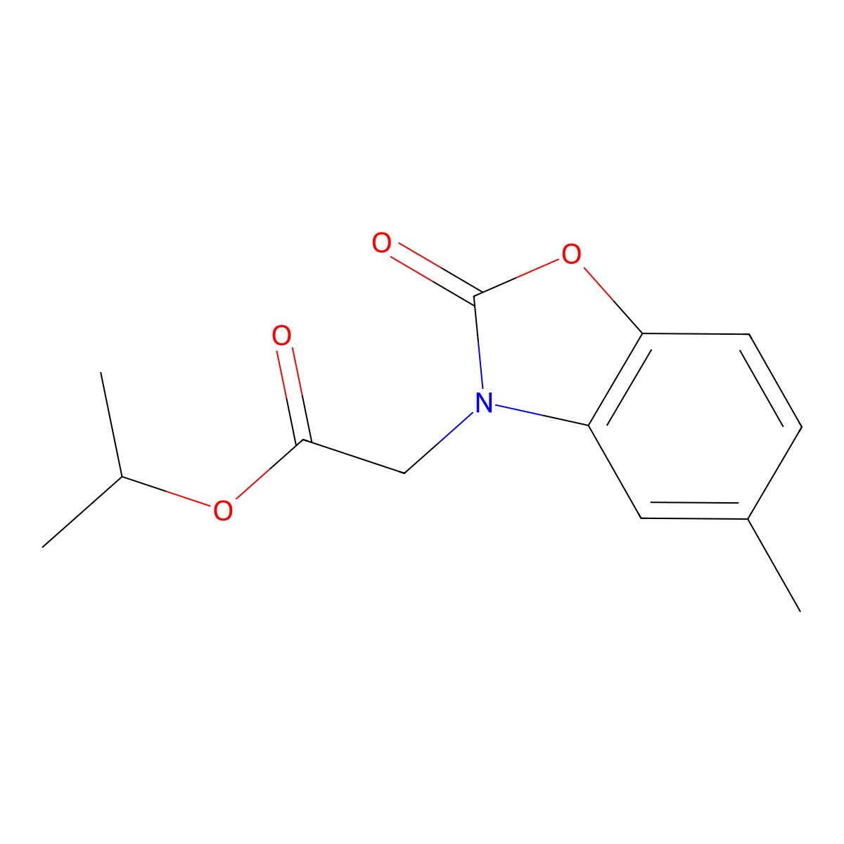 (5-Methyl-2-oxo-benzooxazol-3-yl)-acetic acid isopropyl ester molecular structure, CAS 638141-90-9