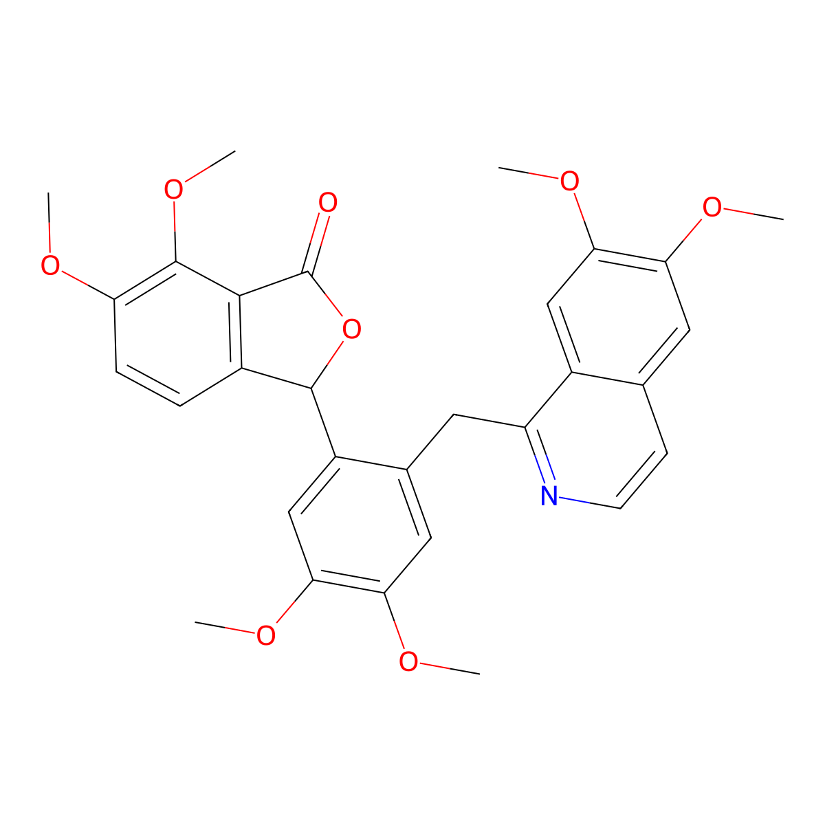 3-{2-[(6,7-dimethoxyisoquinolin-1-yl)methyl]-4,5-dimethoxyphenyl}-6,7-dimethoxy-2-benzofuran-1(3H)-one molecular structure, CAS 638143-52-9
