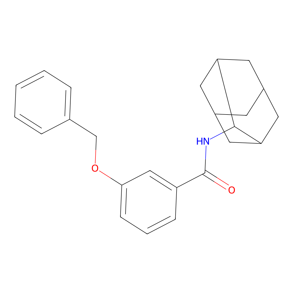 N-(2-adamantyl)-3-phenylmethoxybenzamide molecular structure, CAS 638150-03-5