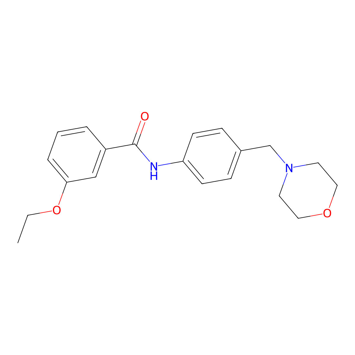 3-ethoxy-N-[4-(morpholin-4-ylmethyl)phenyl]benzamide molecular structure, CAS 638153-54-5