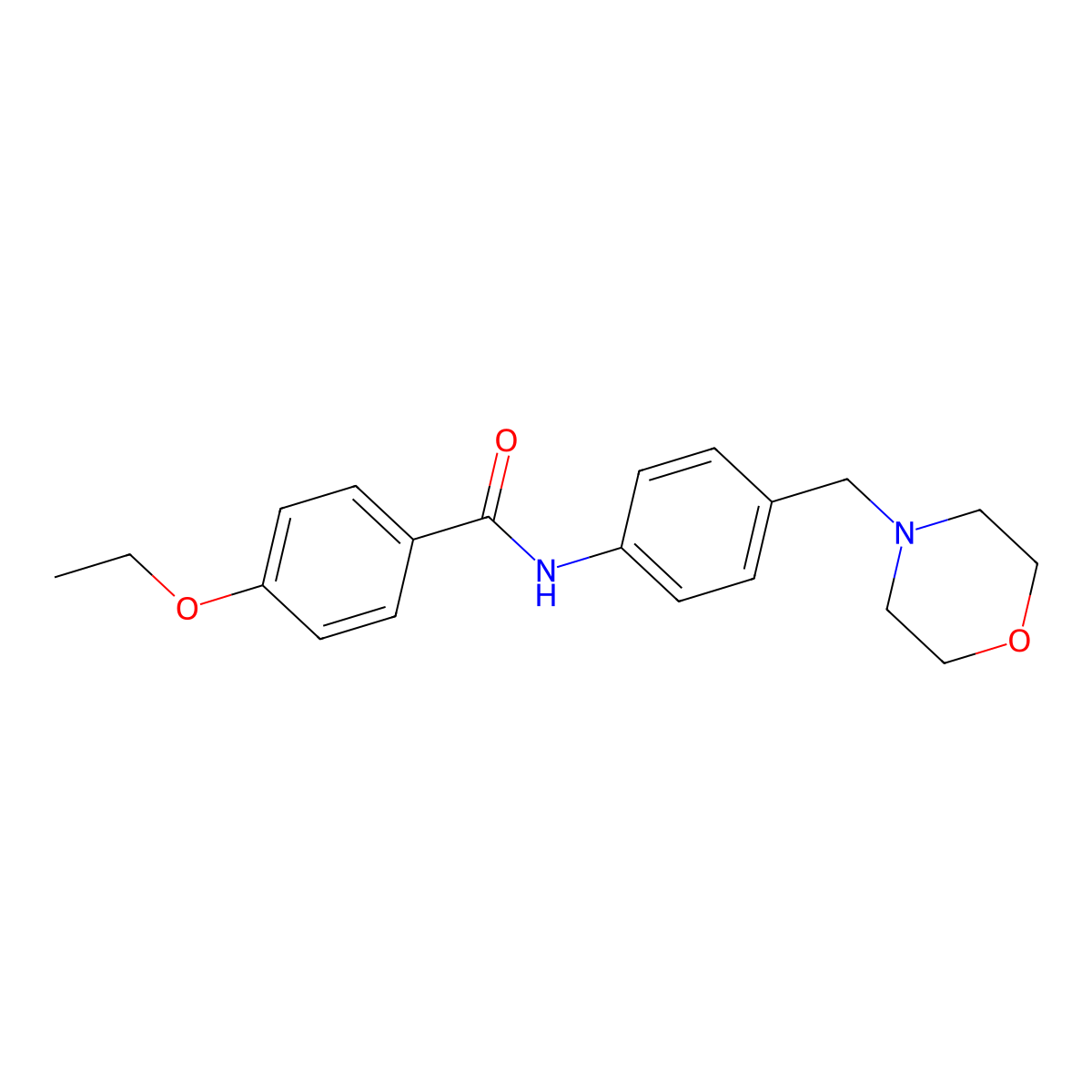 4-ethoxy-N-[4-(morpholin-4-ylmethyl)phenyl]benzamide molecular structure, CAS 638153-70-5