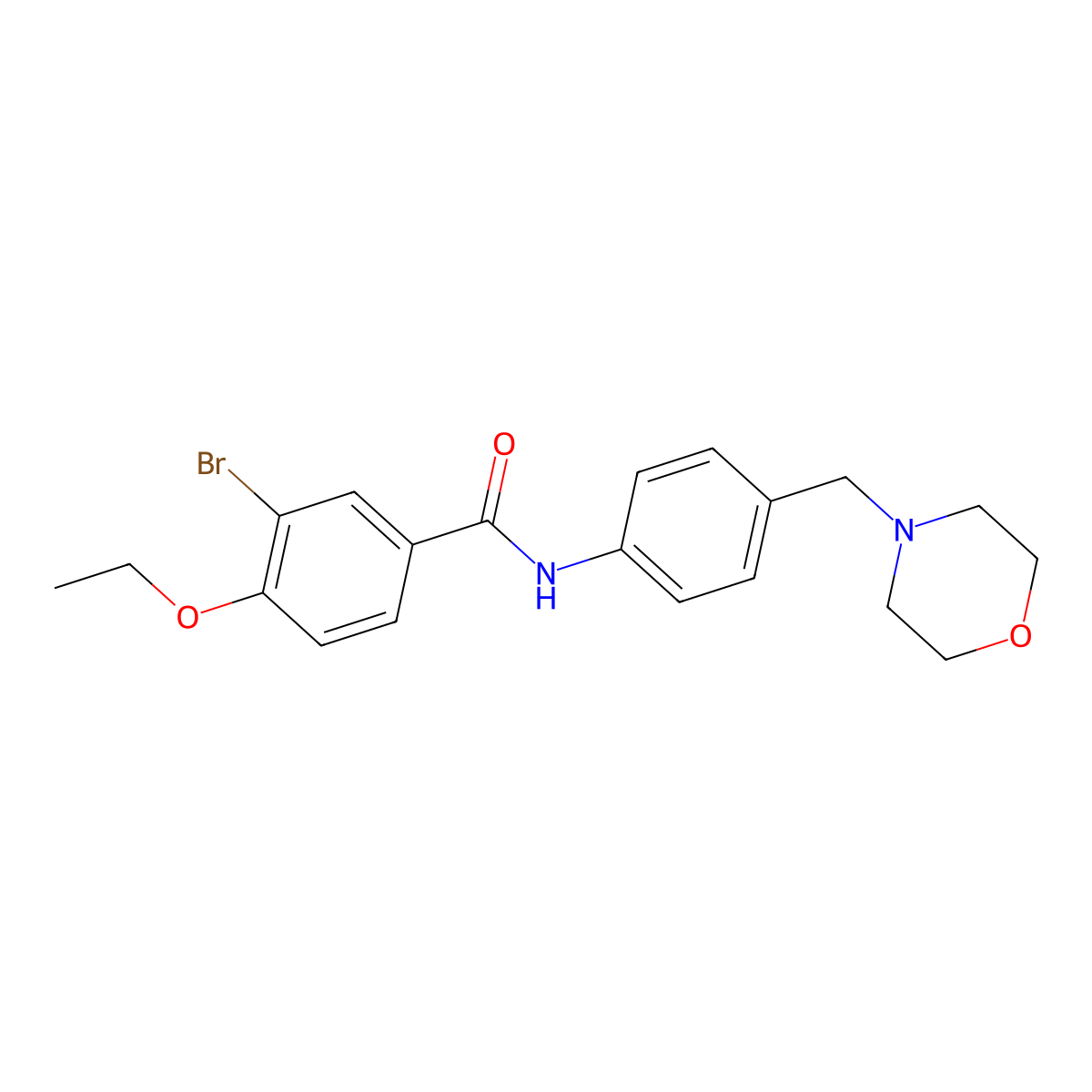 3-bromo-4-ethoxy-N-[4-(morpholin-4-ylmethyl)phenyl]benzamide molecular structure, CAS 638153-88-5