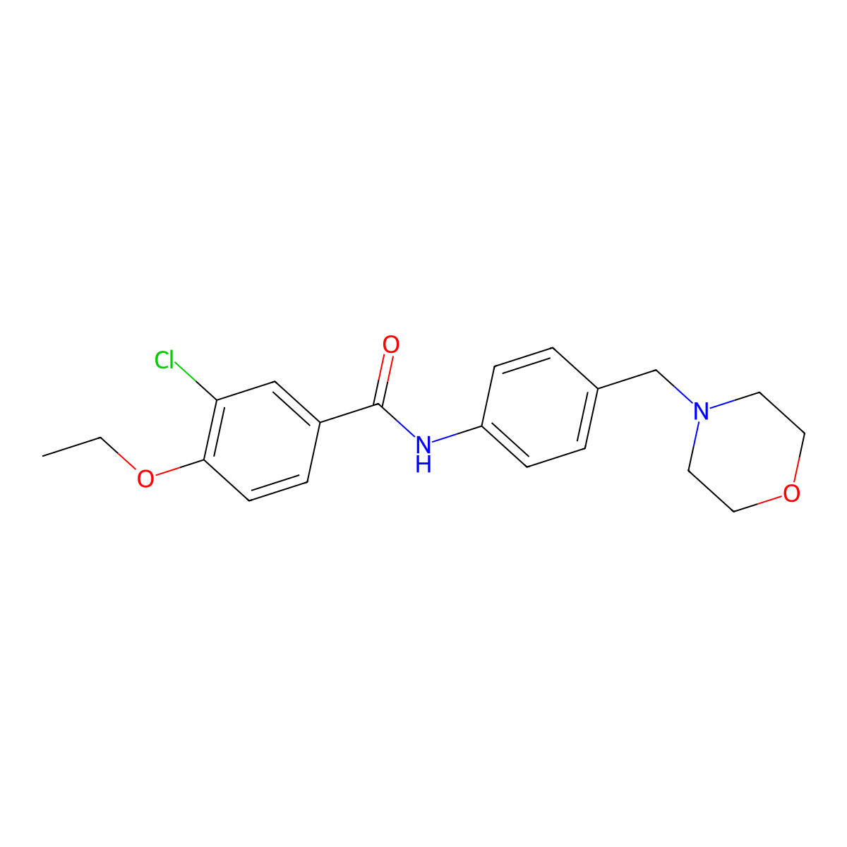 3-chloro-4-ethoxy-N-[4-(morpholin-4-ylmethyl)phenyl]benzamide molecular structure, CAS 638153-90-9